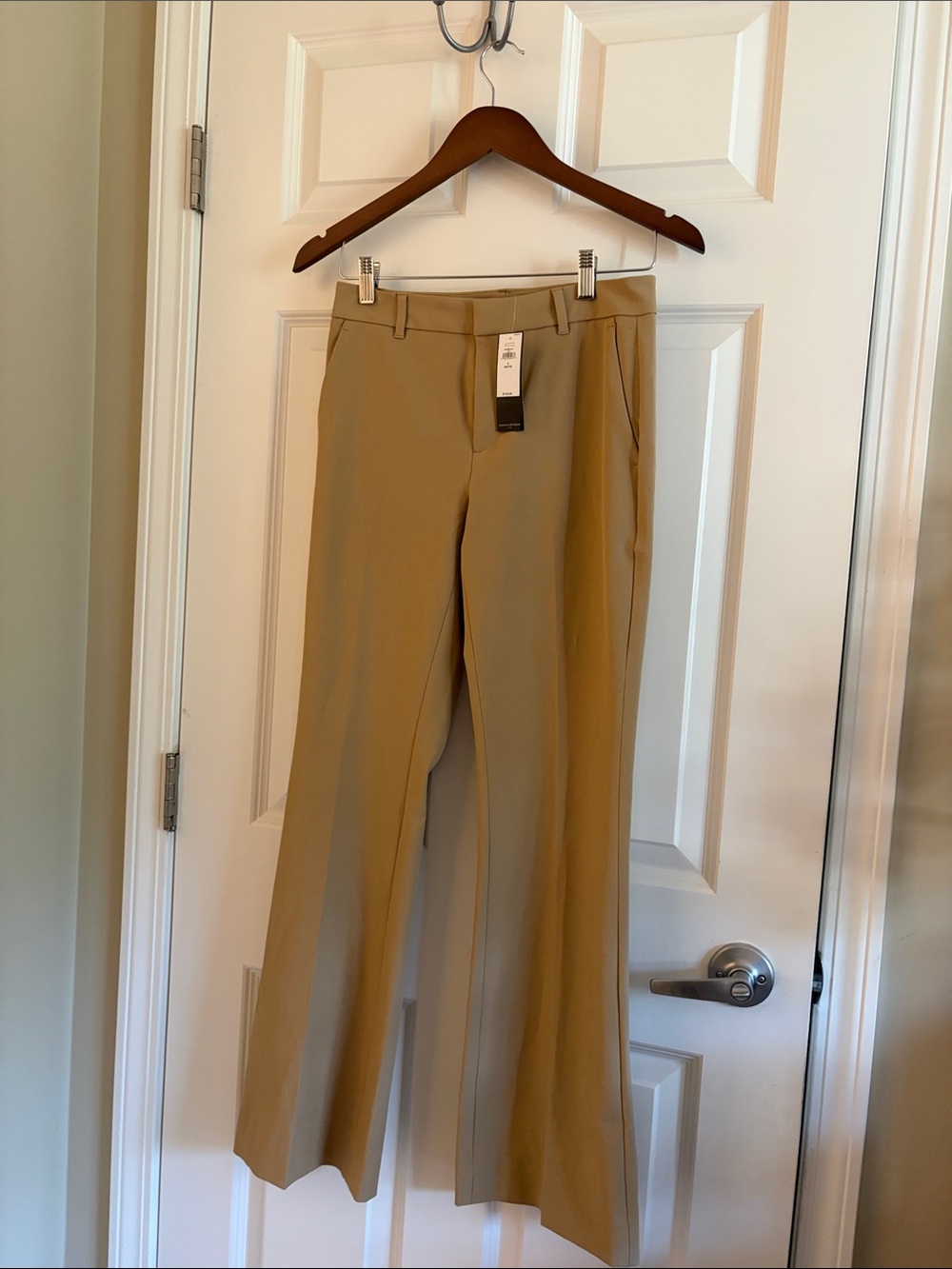 Banana Republic Women's Khaki Straight-Leg Trousers